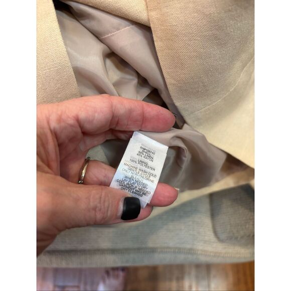 Chadwick’s 8P NWT tan lined linen blend (55) blazer - Picture 7 of 7